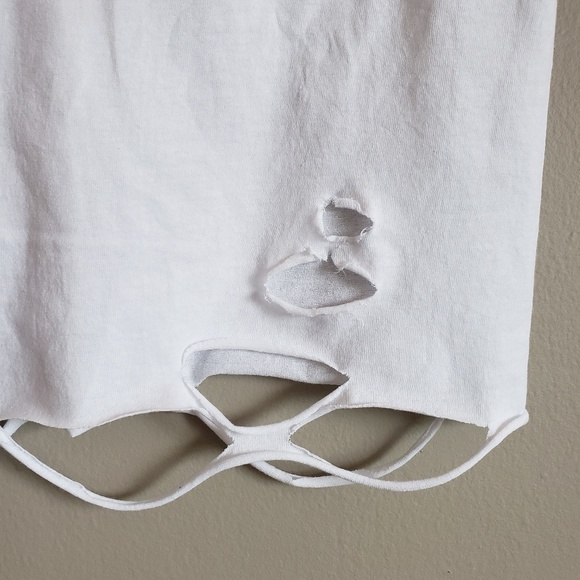 Hanes Destructed Crop Tee - Picture 5 of 6